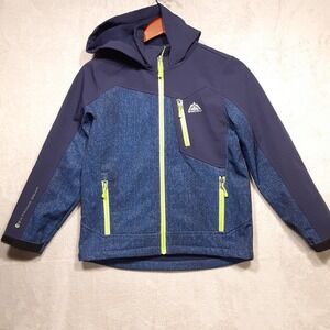 Snozu-Extreme Gear Full Zipper Boys Winter Jacket Sz.M 10/12-Hoody/Blue-Green